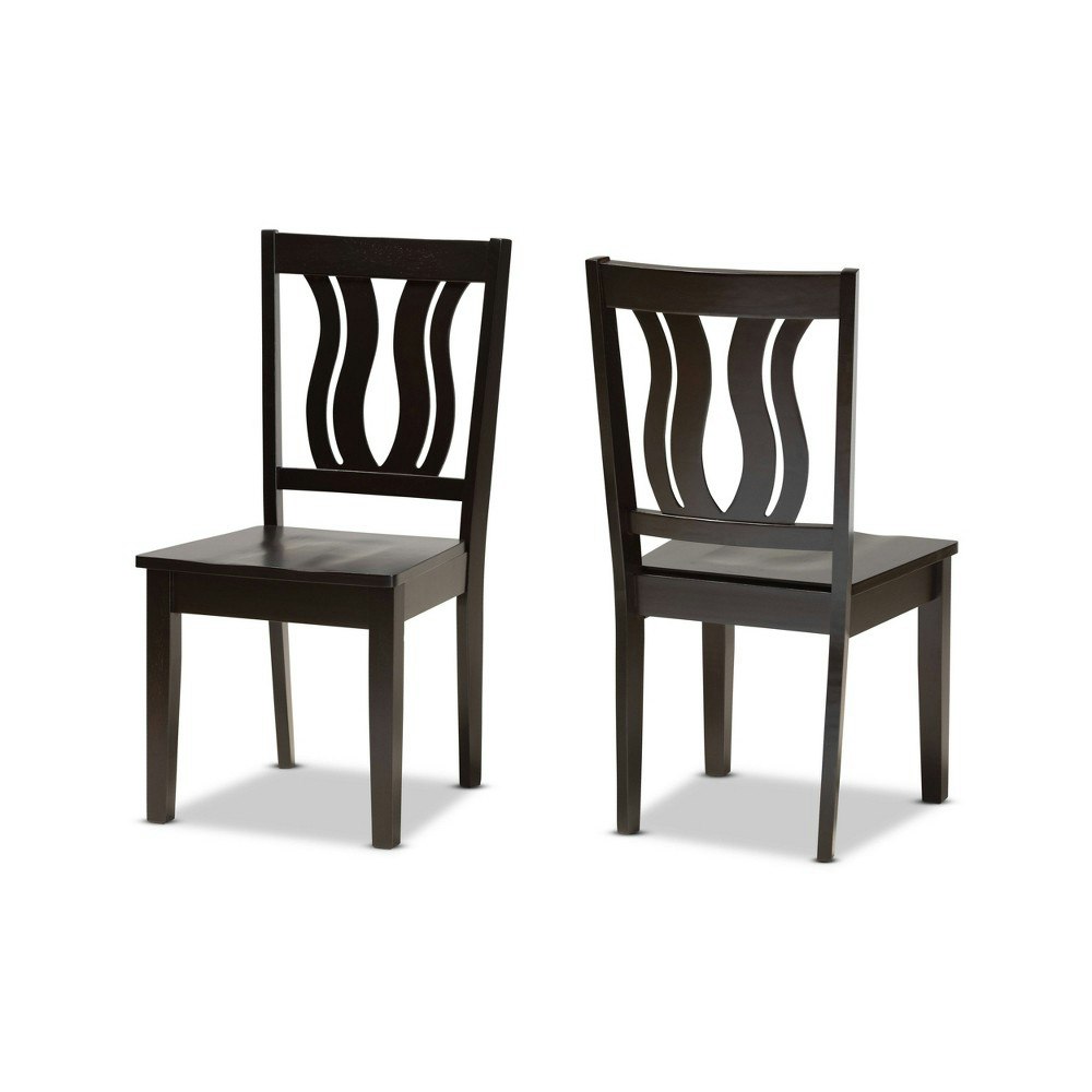 Baxton Studio Fenton Wood Dining Chair 2-Pack: $159.99