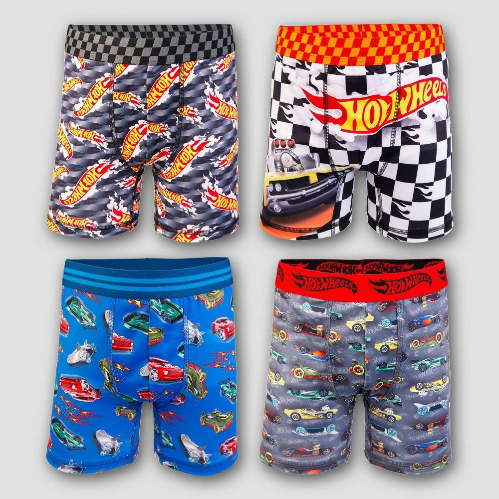 Boys' Hot Wheels Boxer Briefs 4-Pack: $14