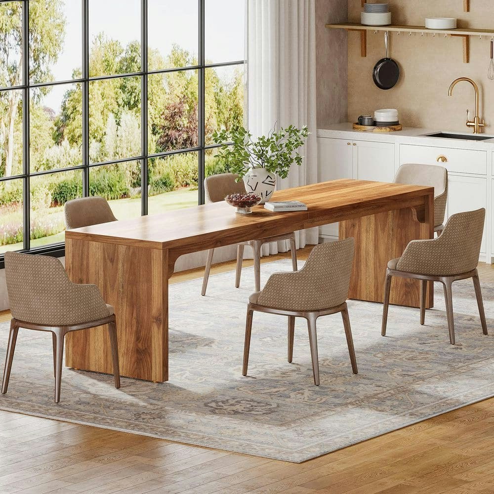 Roesler 78-inch Walnut Wood Pedestal Dining Table: $196.83 Roesler 78-inch Walnut Wood Pedestal Dining Table: $196.83