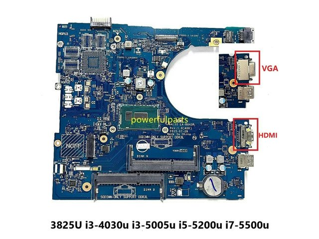 Laptop Motherboard for Dell Inspiron 3458/3558/5458/5558/5758 Intel Core i5 5th Gen: $519.75 Laptop Motherboard for Dell Inspiron 3458/3558/5458/5558/5758 Intel Core i5 5th Gen: $519.75