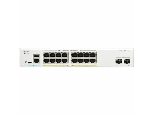Cisco Catalyst C1300-16FP-2G 16-Port Managed Gigabit Ethernet Switch: $1,130.99 Cisco Catalyst C1300-16FP-2G 16-Port Managed Gigabit Ethernet Switch: $1,130.99