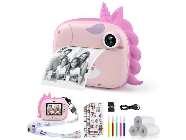 Kids Instant Print Digital Camera with 32GB Card: $50.99 Kids Instant Print Digital Camera with 32GB Card: $50.99