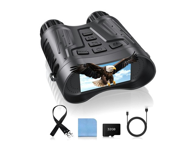 4K Night Vision Binoculars with 3.2-Inch Display 32GB Card: $179.99 4K Night Vision Binoculars with 3.2-Inch Display 32GB Card: $179.99