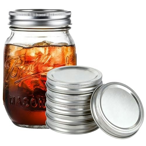Megawise 70mm Regular Mouth Mason Jar Lids 10-Pack: $8.09