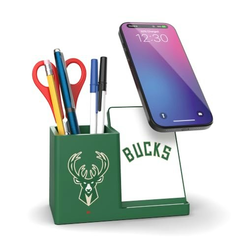 Milwaukee Bucks Wireless Charger and Desktop Organizer: $27.59 Milwaukee Bucks Wireless Charger and Desktop Organizer: $27.59
