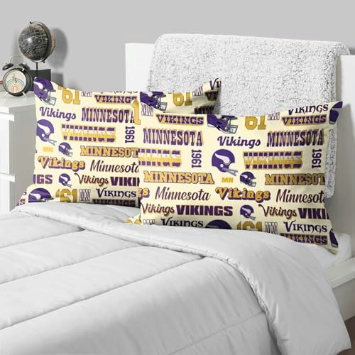 Foco Minnesota Vikings NFL Retro Pillowcases 2-Pack: $19.99