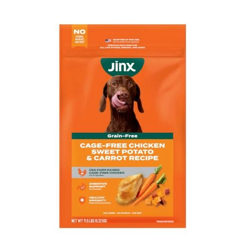 Jinx Grain Free Chicken, Sweet Potato & Carrot Dry Dog Food 11.5lb: $21.91 Jinx Grain Free Chicken, Sweet Potato & Carrot Dry Dog Food 11.5lb: $21.91