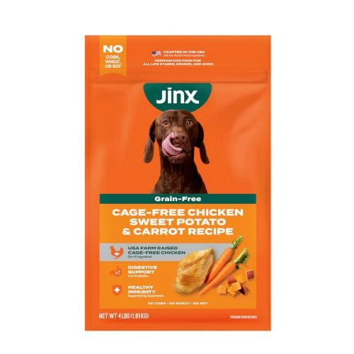 Jinx Grain Free Chicken, Sweet Potato & Carrot Dry Dog Food 4lb: $7.62 Jinx Grain Free Chicken, Sweet Potato & Carrot Dry Dog Food 4lb: $7.62