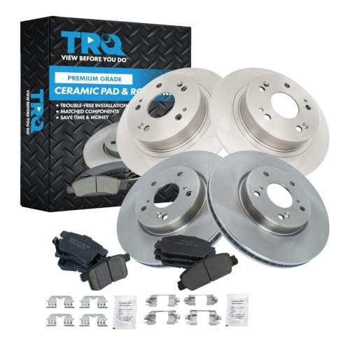 TRQ Front and Rear Ceramic Brake Pad and Rotor Set: $160.16 TRQ Front and Rear Ceramic Brake Pad and Rotor Set: $160.16