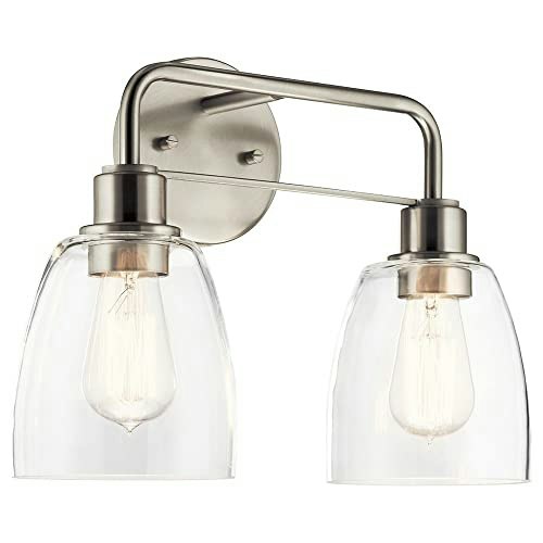 Kichler Meller 2-Light Industrial Vanity Light: $112.61 Kichler Meller 2-Light Industrial Vanity Light: $112.61