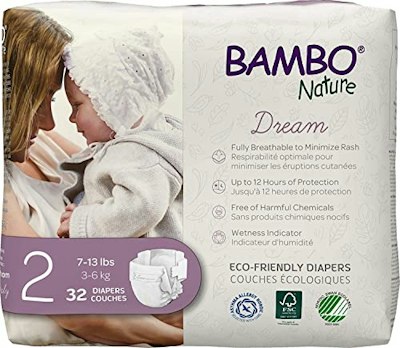 Bambo Nature Premium Baby Diapers Size 2 32-Count for $13.90 + free shipping w/ Prime