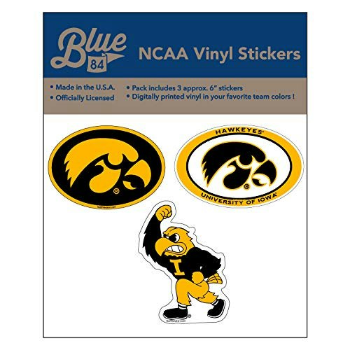 Iowa Hawkeyes 6-inch Vinyl Sticker 3-Pack: $15.99 Iowa Hawkeyes 6-inch Vinyl Sticker 3-Pack: $15.99