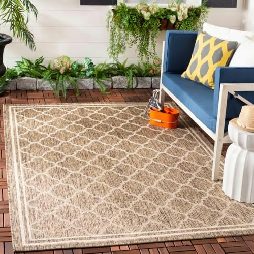 Safavieh Courtyard Collection 6'7" x 9'6" Washable Outdoor Rug: $109.77 Safavieh Courtyard Collection 6'7" x 9'6" Washable Outdoor Rug: $109.77
