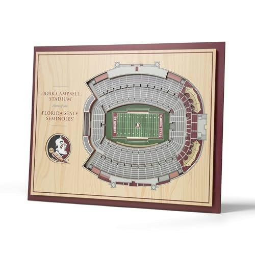 Florida State Seminoles 5-Layer StadiumView Wall Art: $44.99 Florida State Seminoles 5-Layer StadiumView Wall Art: $44.99