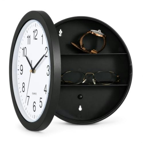 Wall Clock with Hidden Storage Compartment: $17.53 Wall Clock with Hidden Storage Compartment: $17.53