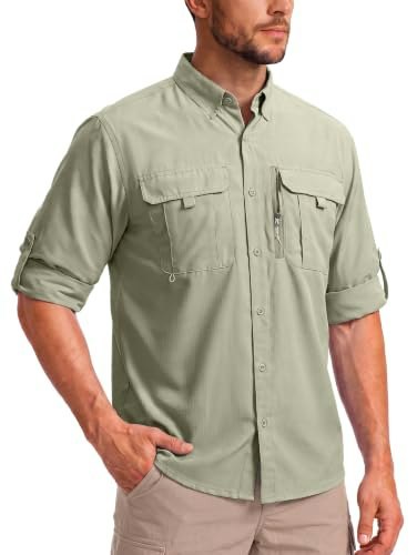 Betbo Men's Long Sleeve Fishing Shirt: $14.99