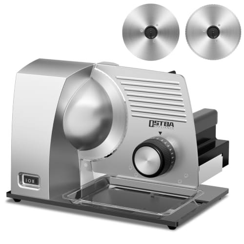OSTBA 160W Electric Meat Slicer with 2 Blades: $116.98 OSTBA 160W Electric Meat Slicer with 2 Blades: $116.98