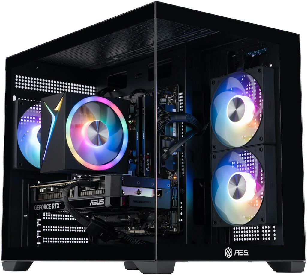 ABS Flux II Aqua Core i7-14700F RTX 5070 Gaming Desktop: $1,800