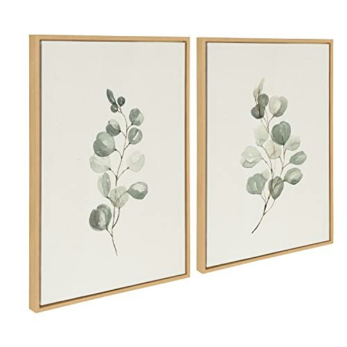 Kate and Laurel Sylvie Eucalyptus Framed Canvas Wall Art 2-Piece Set: $130.99 Kate and Laurel Sylvie Eucalyptus Framed Canvas Wall Art 2-Piece Set: $130.99