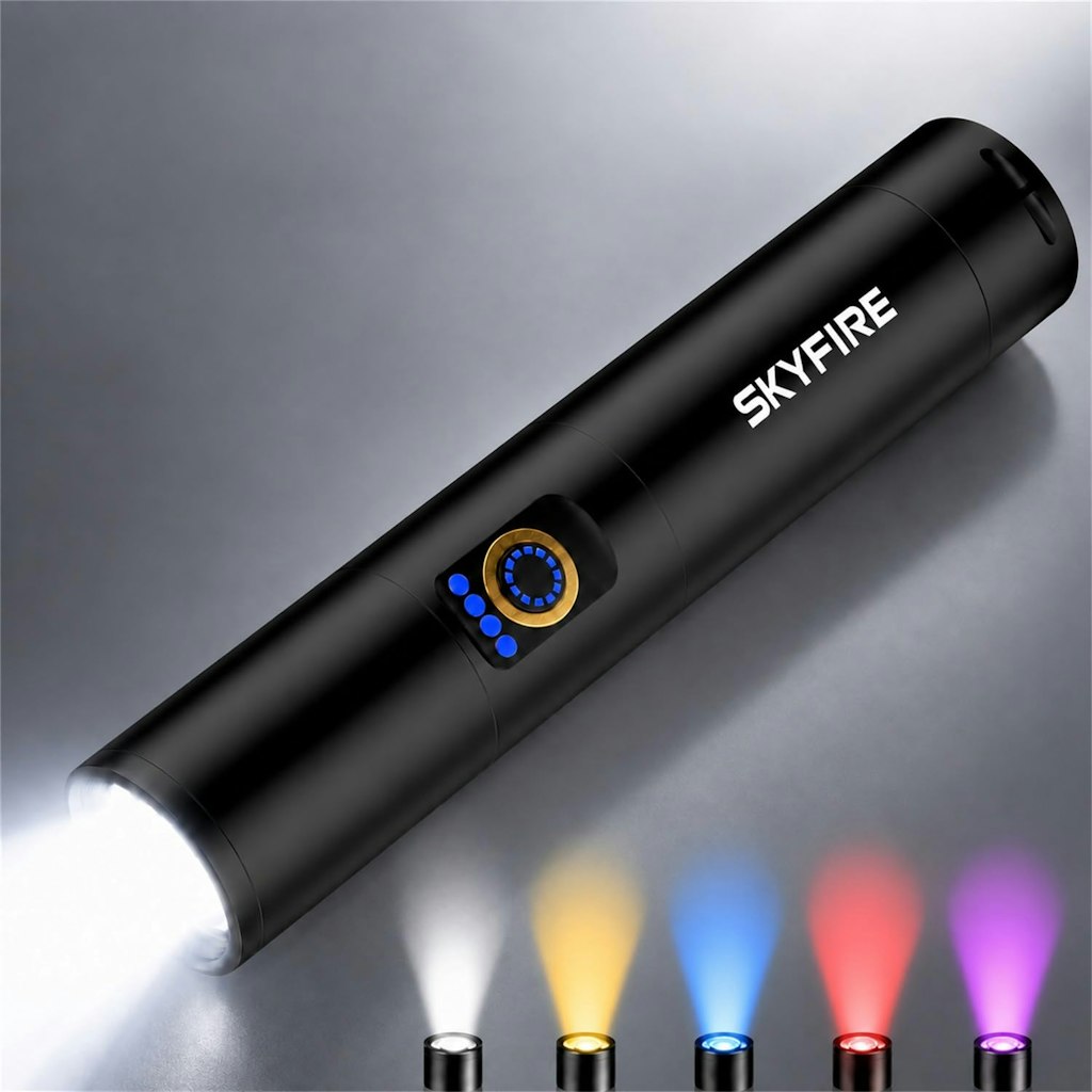 Skyfire Rechargeable LED Flashlight w/ Magnetic Tail: $34