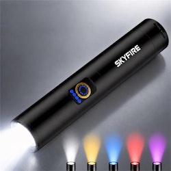 Skyfire Rechargeable LED Flashlight w/ Magnetic Tail for $34 + free shipping w/ Prime