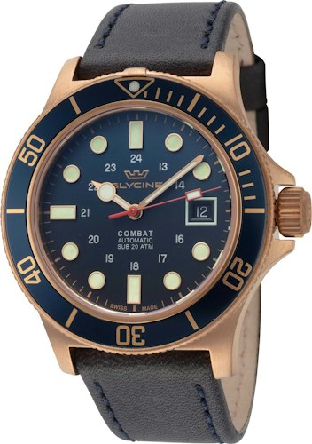 Glycine Men's Combat Sub 42mm Automatic Watch for $379 + free shipping