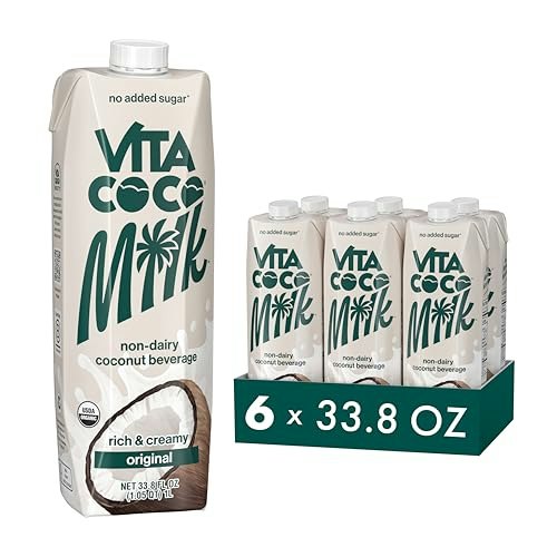 Vita Coco Organic Unsweetened Coconut Milk 33.8-oz. 6-Pack: $11.99 Vita Coco Organic Unsweetened Coconut Milk 33.8-oz. 6-Pack: $11.99