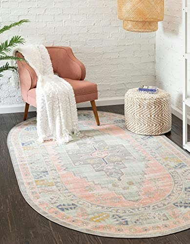 Unique Loom Whitney Collection 5'3" x 8' Oval Area Rug: $55 Unique Loom Whitney Collection 5'3" x 8' Oval Area Rug: $55