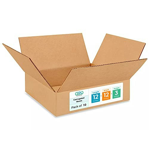 IDL Packaging 12" x 12" x 3" Moving and Shipping Boxes 10-Pack: $40.46 IDL Packaging 12" x 12" x 3" Moving and Shipping Boxes 10-Pack: $40.46