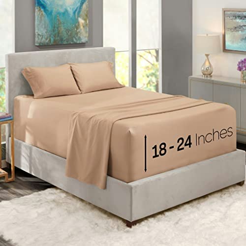 Nestl Twin 3-Piece Extra Deep Pocket Bed Sheet Set: $23.27