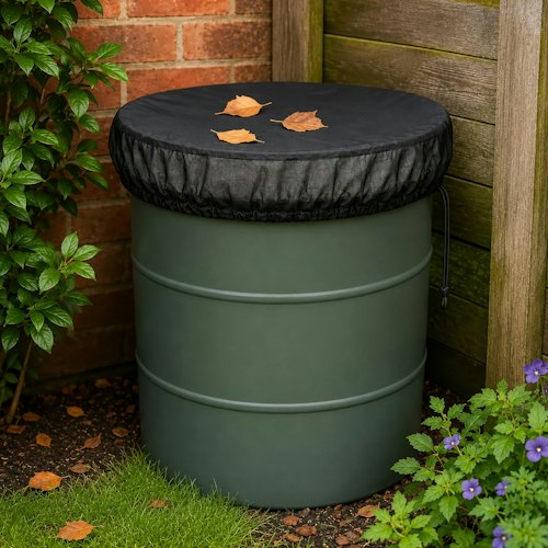 Adjustable Mesh Cover for Rain Barrels for $3 + free shipping w/ $25