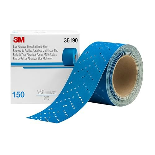 3M Hookit Blue Abrasive Sheet Roll 500+ Grit 2.75-inch x 13-yard: $38.55