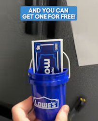 Upcoming: Lowe's Mini Bucket Magnet: Free in store on Oct 10-11