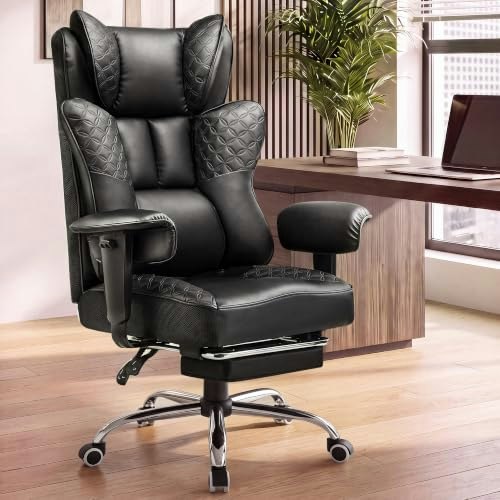 Comhoma Ergonomic Big and Tall Gaming Chair with Footrest: $179.96
