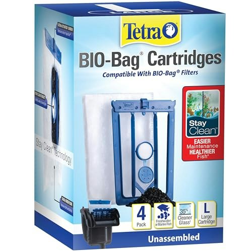 Tetra Whisper Bio-Bag Stay Clean Large Aquarium Filter Cartridge 4-Pack: $9.11 Tetra Whisper Bio-Bag Stay Clean Large Aquarium Filter Cartridge 4-Pack: $9.11