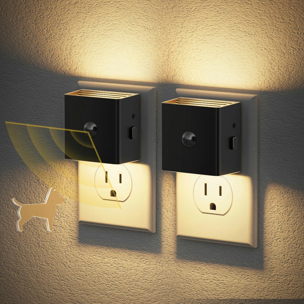JandCase Motion Sensor Plug-In LED Night Light 2-Pack: $11 JandCase Motion Sensor Plug-In LED Night Light 2-Pack: $11