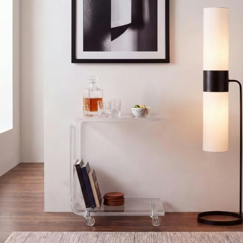 Safavieh Rollins Acrylic Bar Cart: $197.99 Safavieh Rollins Acrylic Bar Cart: $197.99
