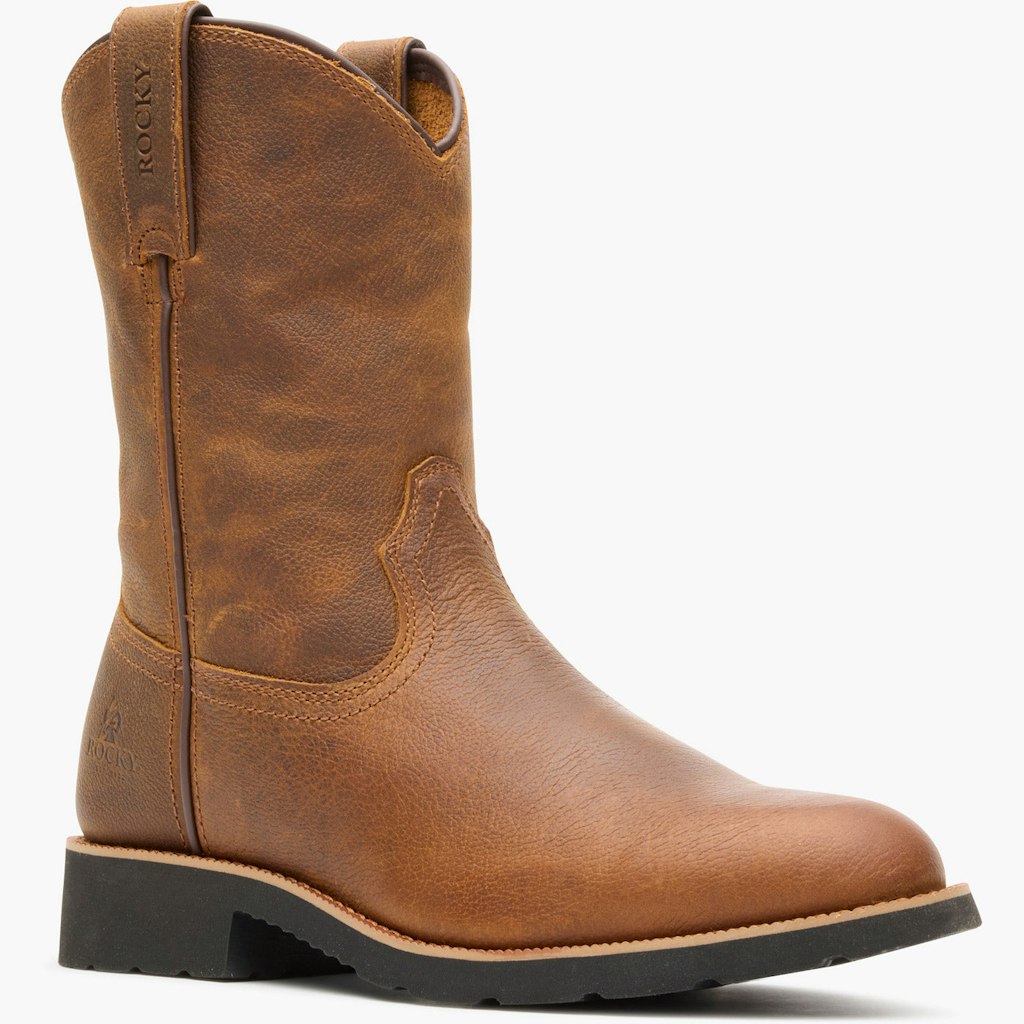 Rocky Monocrepe Unlined Pull-On Western Boot: $59 Rocky Monocrepe Unlined Pull-On Western Boot: $59