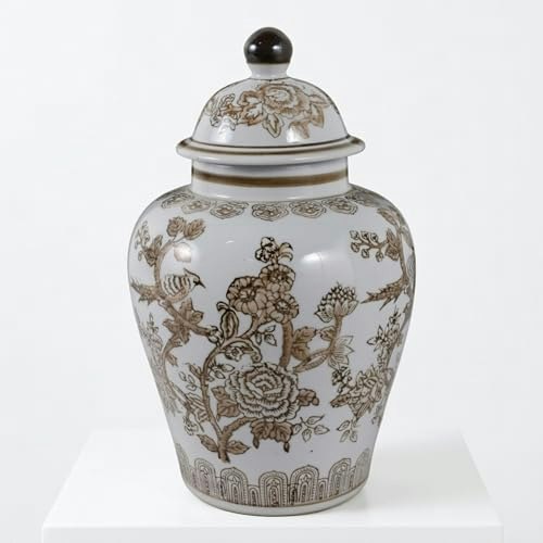 13-inch Ceramic Chinoiserie Temple Jar: $49.28 13-inch Ceramic Chinoiserie Temple Jar: $49.28