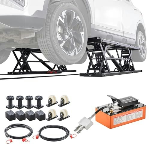 Vevor 5,000-lb. Portable Pneumatic Car Lift: $1,137.33