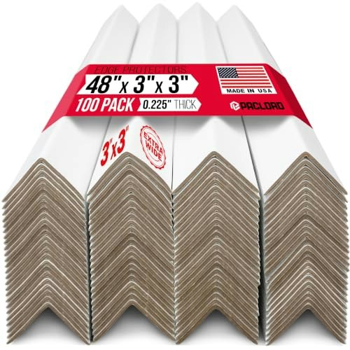 48" x 3" x 3" Reinforced Cardboard Edge Protectors: $279.95 48" x 3" x 3" Reinforced Cardboard Edge Protectors: $279.95