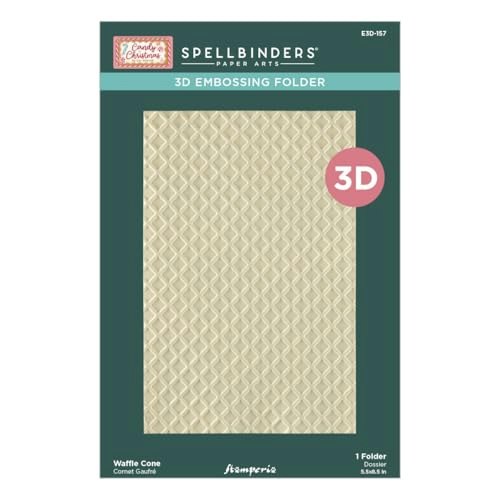 Spellbinders Waffle Cone 3D Embossing Folder: $14.82 Spellbinders Waffle Cone 3D Embossing Folder: $14.82