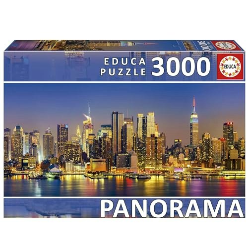 Educa New York Skyline 3,000-Piece Panoramic Puzzle: $43.48 Educa New York Skyline 3,000-Piece Panoramic Puzzle: $43.48