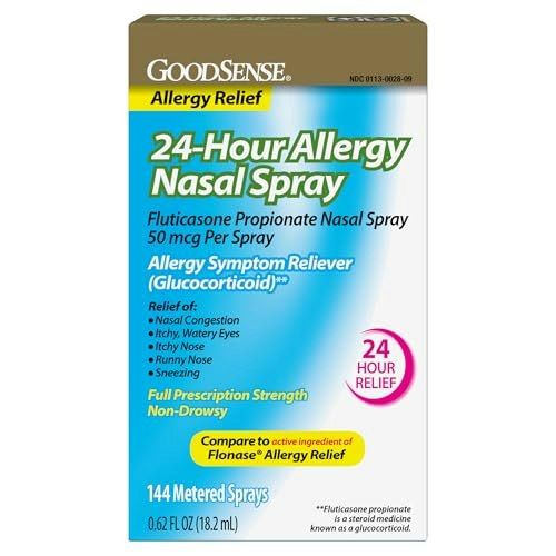 GoodSense Fluticasone Propionate Nasal Spray 50mcg 144-Spray Bottle: $15.72 GoodSense Fluticasone Propionate Nasal Spray 50mcg 144-Spray Bottle: $15.72