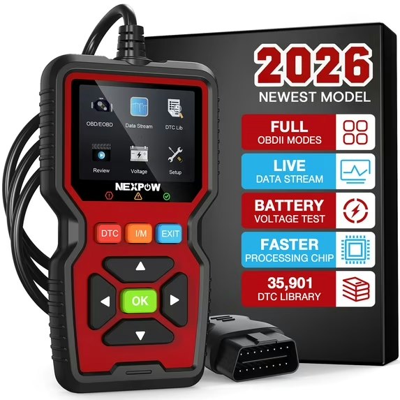 Nexpow OBD2 Car Engine Light Code Scanner: $25.99