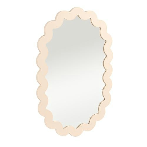 Bloomingville Wood Framed Scalloped Wall Mirror: $62.27 Bloomingville Wood Framed Scalloped Wall Mirror: $62.27