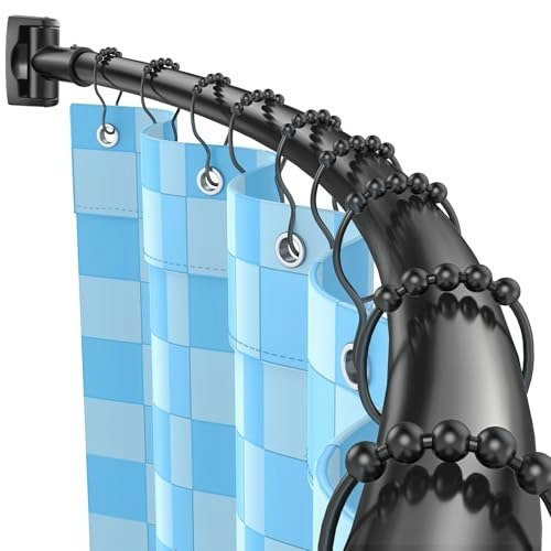 Hoachily 45-72-Inch Adjustable Curved Shower Curtain Rod: $21.64 Hoachily 45-72-Inch Adjustable Curved Shower Curtain Rod: $21.64