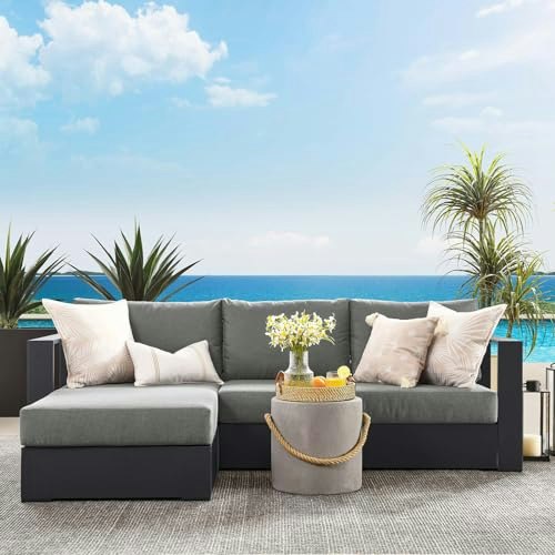 Modway Tahoe 2-Piece Modular Aluminum Outdoor Sectional Sofa: $1,157.31 Modway Tahoe 2-Piece Modular Aluminum Outdoor Sectional Sofa: $1,157.31
