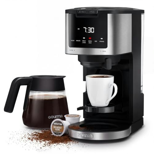 Gourmia 12-Cup and Single Serve Coffee Maker: $81.38 Gourmia 12-Cup and Single Serve Coffee Maker: $81.38
