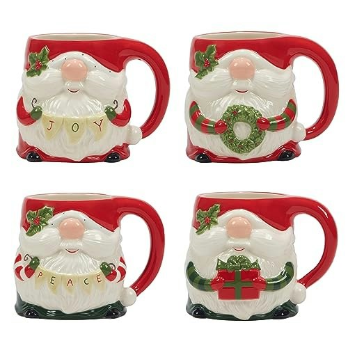 Certified International Christmas Gnomes 16-oz. 3D Mug 4-Pack: $32.87 Certified International Christmas Gnomes 16-oz. 3D Mug 4-Pack: $32.87